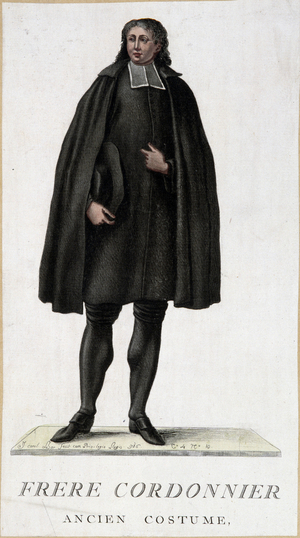 Costume of brother shoemaker, old costume, 18th century