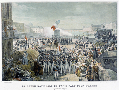 The National Guard of Paris left for the army in September 1792.