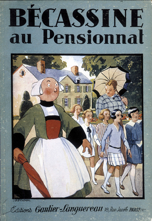 Cover of “” Becassine au sionnat”, editions Gautier Langereau, 1926.