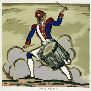 Long live the nation! (Soldier of the French Revolution) - in “” Reims””, 1918, by Eduardo Benito Garcia dit Benito (1891-1981)