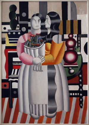 The two women in the bouquet, 1921 (oil on canvas)