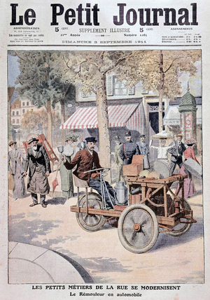 Modernisation of small trades: automotive remoulder - in "Le petit journal"” of 03/09/1911.