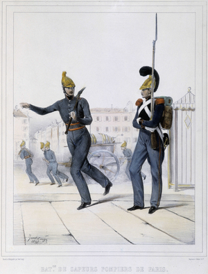 Firefighters of Paris, 1845