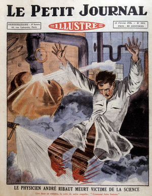 The death of physicist André Ribaut in Le petit journal, February 26, 1926.