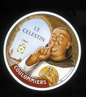 Coulommiers label "Le Celestin" 20th century