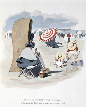 Beach scene in “Etoile de mer”. A. Guillaume. Editions Simonis Empis, Paris, 1900