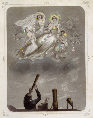 Stars: Women representing “” The Nebulae”” - by Grandville, 19th century