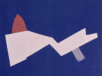 Universal War: Collage work by Olga Rosanova, January 1916