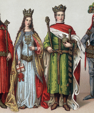 Ladislas II or V Jagellon (1350-1434), Grand Duke of Lithuania and King of Poland. Chromolithography of the 19th century.