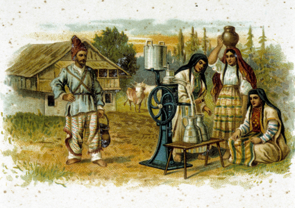 Advertising label for Alfa-Laval milk separator