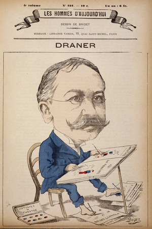 Draner (Jules Renard) - by Bridet, in “” Les Hommes d'aujourd'hui””, 19th century