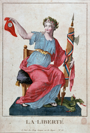 Personification of Republican Liberty with Phrygian hat, 19th century