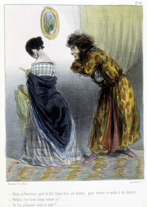 Caricature - in “” Madeleines”” by Cham, v.1870-1880