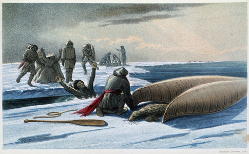 Seal Hunting: “” Seal hunting in the gulf”” - in “” Exploration of the Labrador Peninsula”” by Hind, London, 1863