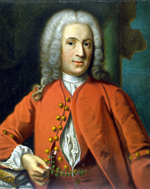 Carl Von Linné Swedish naturalist and writer (1707 - 1778) - by J. H. Scheffel, in “” Portrait of Linné”” by Tycho Tullberg, 1907