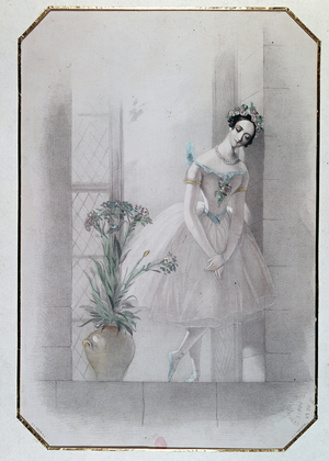 Marie Taglioni in “” la Sylphide””, Italian opera, 19th century, Bibl. de l'opera.