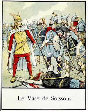 Le Vase de Soissons - in “” Petite histoire de France”” by Jacques Bainville, ed. Mane, 1939