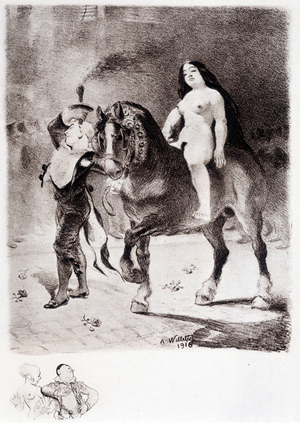 L'orgueil - dessin par Willette, 1916