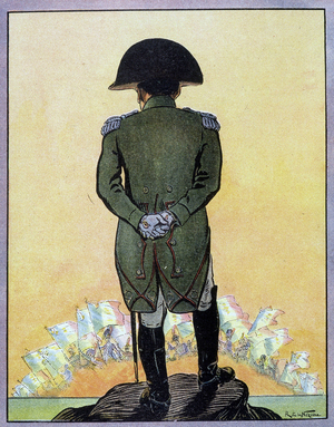 Emperor Napoleon Bonaparte (1769-1821), dechu was sent into exile to Saint Helene until his death (1815-1821). In “Our national glories”, circa 1920.