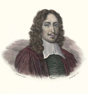 Portrait of Jean de Rotrou (1609 - 1650), French poet and playwright in “Portraits des Hommes Useful””, 1833-1836.