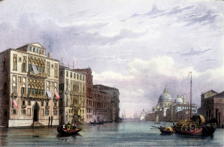 Le grand canal - in “Album of the main views of Venice””, ill. by Marco Moro, ed. Gio Brizeghel, v.1840
