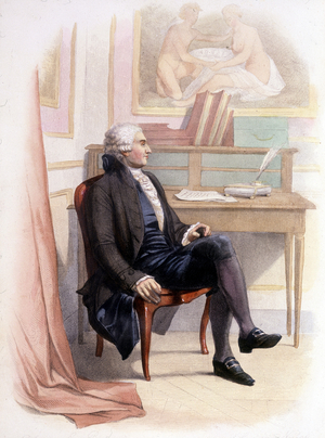 Portrait of Condorcet - in “” Le Plutarque Français””.
