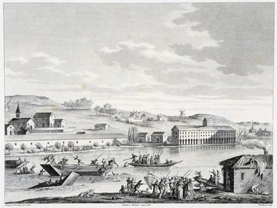 Drownings in the Loire by order of the ferocious Carrier on Dec 6 and 7, 1793 - Eau-forte de Duplessis- Bertaux, Musée Dobrée, Nantes