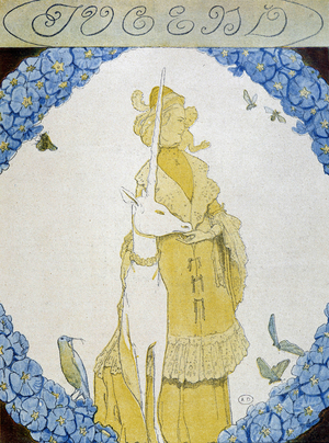 Young Woman with the Unicorn - in "Jugend", 1909