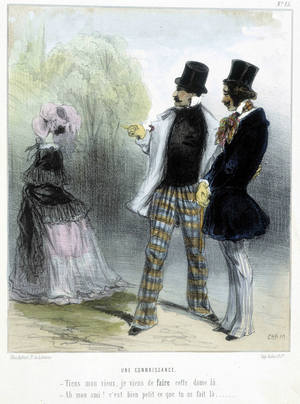 Un connaissance - in “” Madeleines”” by Cham, v.1870-1880