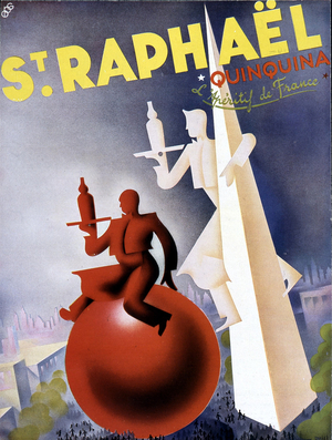 Advertising poster for the Quinquina St Raphaël, v. 1930 (poster)