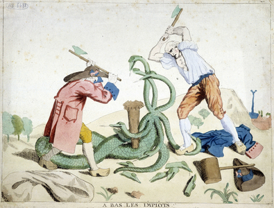Low taxes: the Third State defeating the tax - “Hydra de lerne” - a revolutionary cartoon, circa 1789