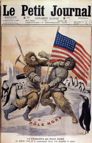 Conquest of the North Pole, 1909 (lithograph)