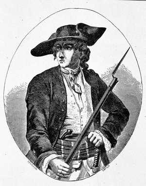 Portrait of Mandrin - engraving, 19th century