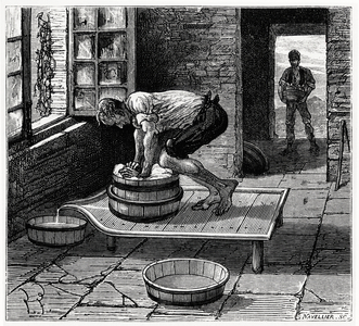Work of the tomme by a cheesemaker from Auvergne - in “” Les merveilles de l'industrie””, volume 4, L. Figuier.