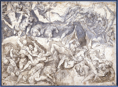 Reproved thrown into hell. anonnym, 16th century