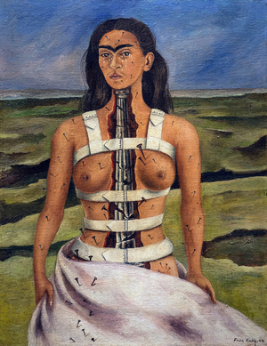 The Broken Column, 1944 (oil on masonite)