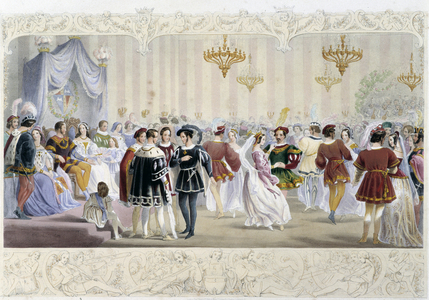 The Ball at the Court - in “Knight of England” by J. Whatman, ed. T. M'Lean, 1821