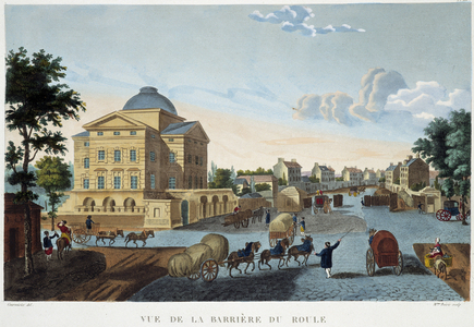La barrière du Roule, ca. 1820 - in “” Vues de Paris”” by Courvoisier, 1827