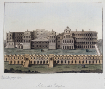 Palace of the Cesars in Rome. In “” The old and modern costume””, 1819-1820, by Jules Ferrario.