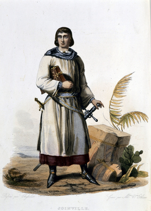 Portrait of Jean, sire of Joinville, French columnist (c. 1224 to 1317) - in “” Le Plutarque francais””, Ed. Mennechet, 1844-47