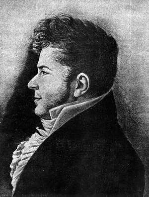 Portrait of young Stendhal.