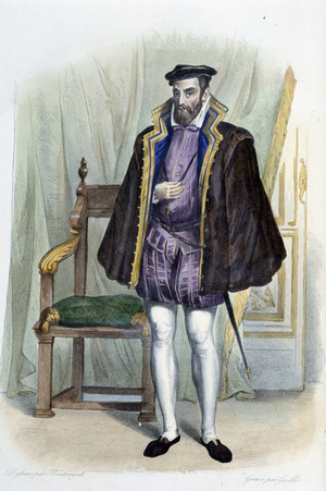 Gaspard II Comte de Coligny (1519-1572), Admiral of France- in “” Le Plutarque francais””, by Mennechet, Paris, 1844-47
