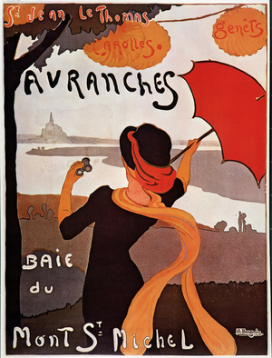 Tourist poster for the Bay of Mont Saint Michel, by Albert Bergevin (1887-1974), ca. 1920