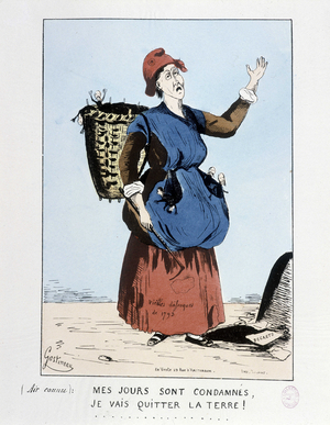 Woman and revolution: “ My days are doomed, I will leave the earth”  (Epinal print)