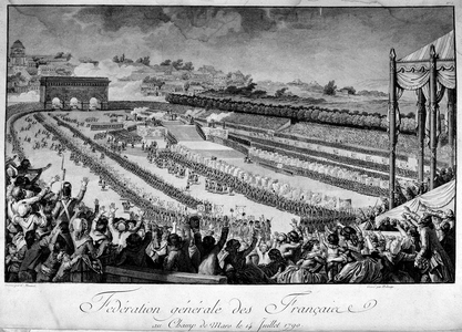 The General Federation of the French at the Champ de Mars on July 14, 1790