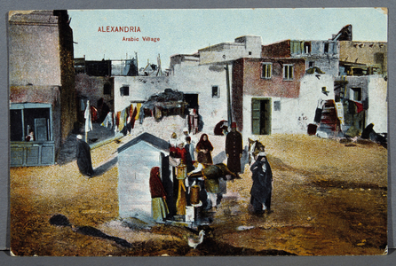 Alexandria, the Arab village - postcard, early 20th century