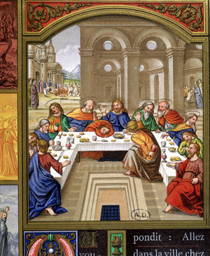 The Last Supper - repro of an Italian doc. (n.d. v.1500).