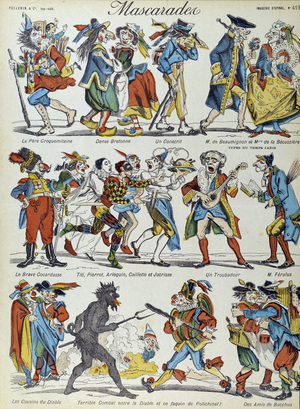 Masquerade, 19th century (Epinal print)