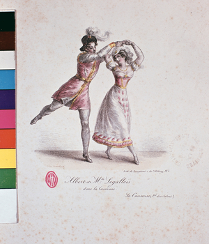 Albert and Miss Legallois, ballet, 19th century, Bibl. de l'opera.