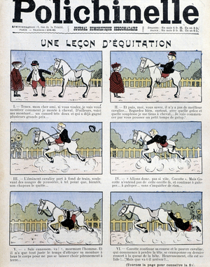 The riding lesson - in "Polichinelle", 1908